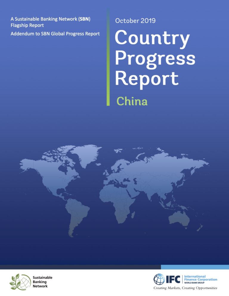 SBFN 2019 Country Progress Report Brazil Country Progress Report - China